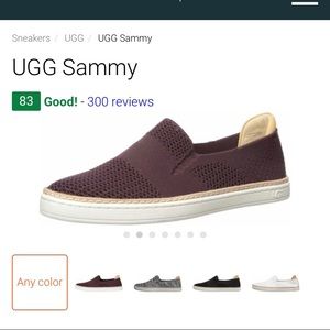 UGG - Sammy Slip Ons - Wine color